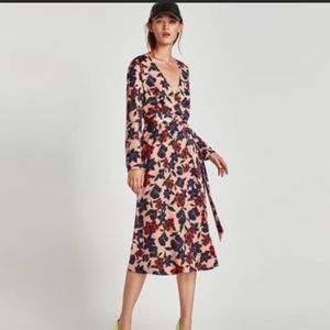 Zara Floral Wrap Dress